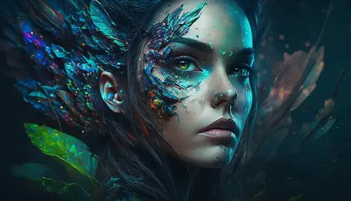 VisionFX artwork preview showcasing AI-generated visual content