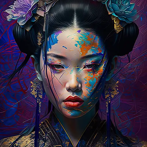 VisionFX artwork preview showcasing AI-generated visual content