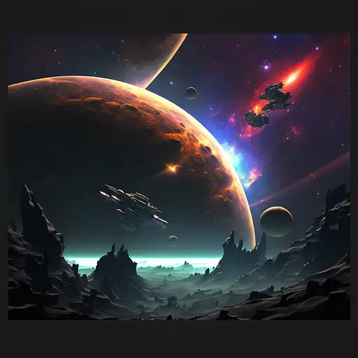 VisionFX artwork preview showcasing AI-generated visual content