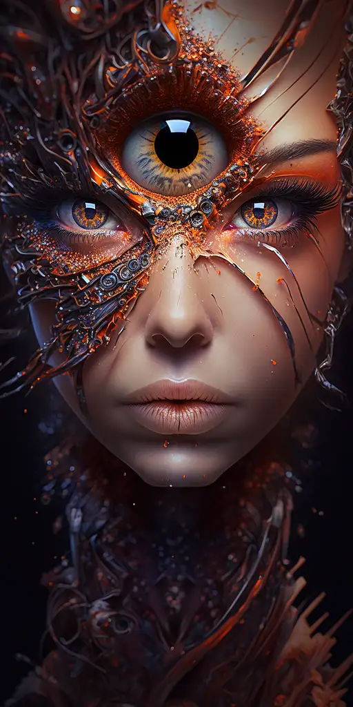 VisionFX artwork preview showcasing AI-generated visual content