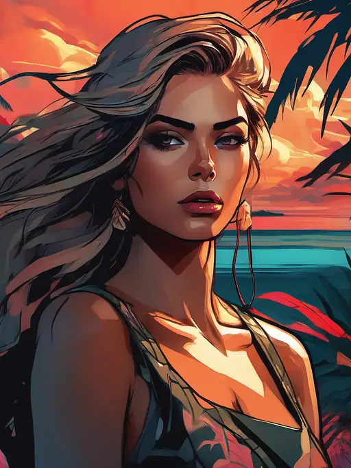 VisionFX artwork preview showcasing AI-generated visual content