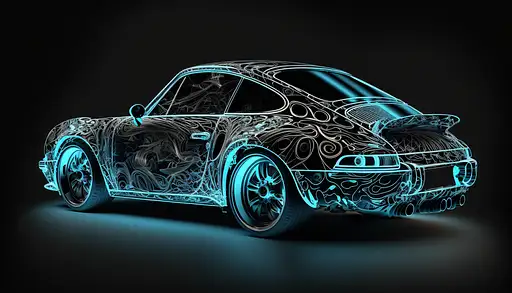 VisionFX artwork preview showcasing AI-generated visual content