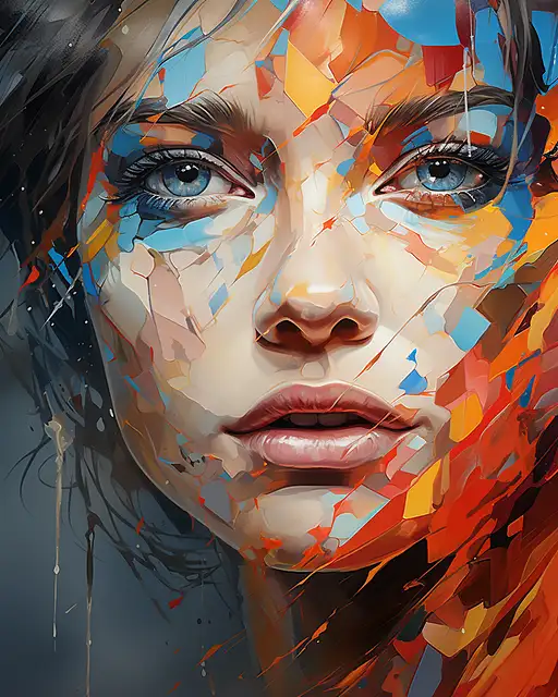 VisionFX artwork preview showcasing AI-generated visual content