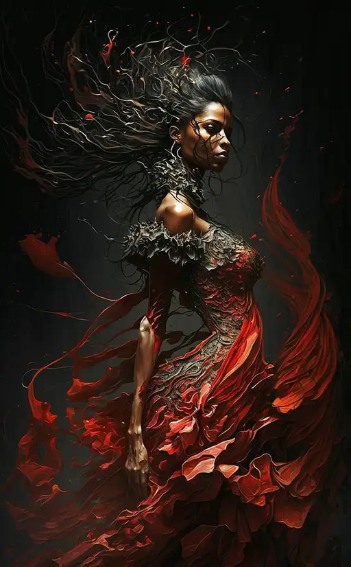 VisionFX artwork preview showcasing AI-generated visual content