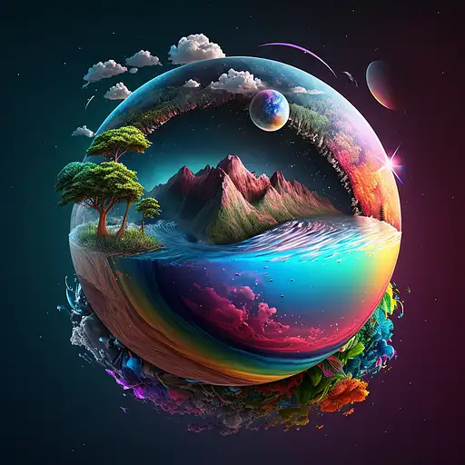 VisionFX artwork preview showcasing AI-generated visual content
