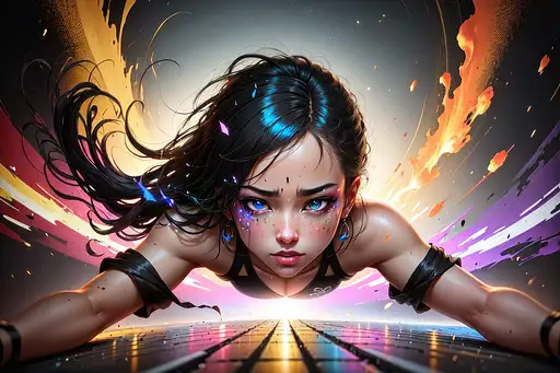 VisionFX artwork preview showcasing AI-generated visual content