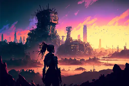 VisionFX artwork preview showcasing AI-generated visual content
